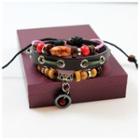 Beaded Genuine Leather Bracelet