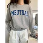 Neutral Letter Sweatshirt