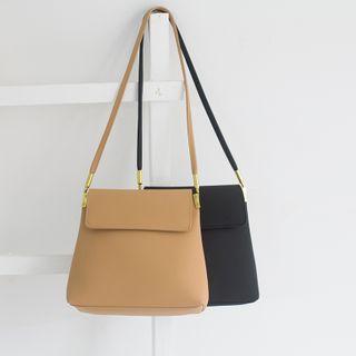 Plain Flap Shoulder Bag