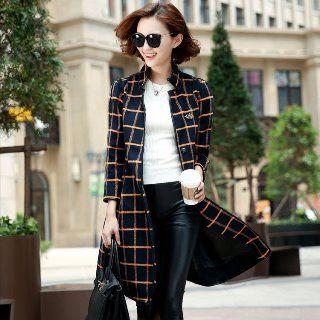 One Button Coat With Belt