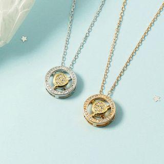 Rhinestone Round Choker Necklace