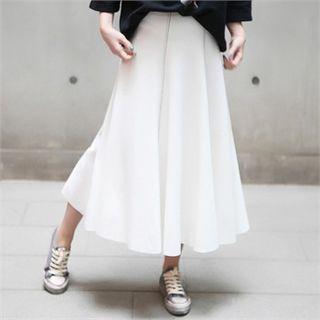 Stitched Flare Skirt White - One Size