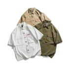 Flap-pocket Short-sleeve Shirt