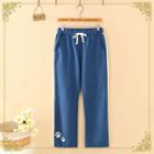 Paw Embroidery Sweatpants