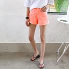 Tall Size Neon-color Cotton Shorts
