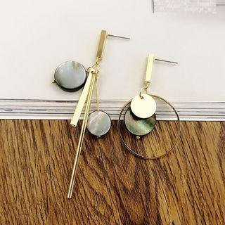 Shell Non-matching Drop Earring