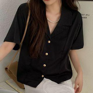 Cropped Short-sleeve Blazer