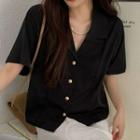 Cropped Short-sleeve Blazer