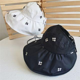 Floral Embroidered Visor