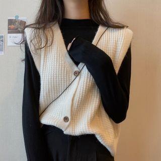 Plain Knit Top / Sweater Vest
