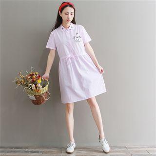 Cat Short -sleeve A-line Dress