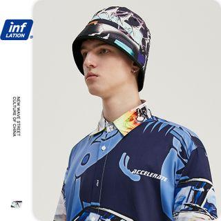 Unisex Reversible Thorns-print Bucket Hat As Shown In Figure - One Size