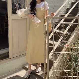 Plain Slipdress / Short Sleeve Plain T-shirt