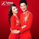 Couple Matching Set: Long-sleeve Printed T-shirt + Leggings