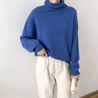 Glitter Turtle-neck Sweater