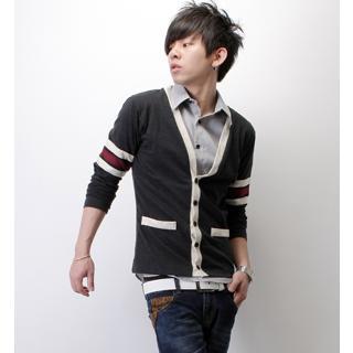 Contrast-trim Cardigan
