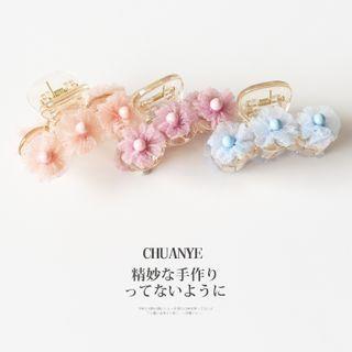 Organza Flower Hair Clamp