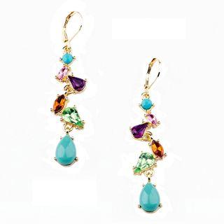 Faux Gemstone Drop Earring