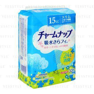 Unicharm - Charm Nap Absorbent Sarafi Liner Small 15cc 19cm 32 Pcs