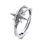 Sterling Silver Star Ring 415fj - Silver - One Size