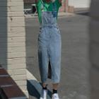 Slit Denim Dress
