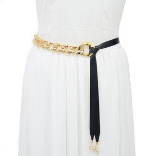 Ribbon Panel Chain Belt