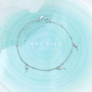 925 Sterling Silver Fish Bracelet Bracelet - Koi - One Size