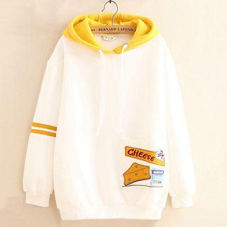 Cheese Appliqu  Hoodie