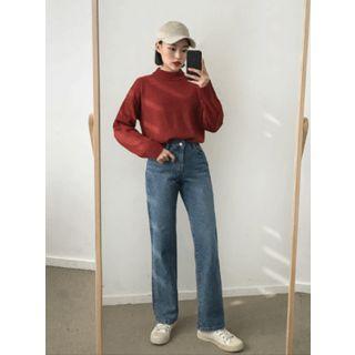 High-rise Wide-leg Jeans