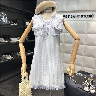 Fringe Sleeveless A-line Dress