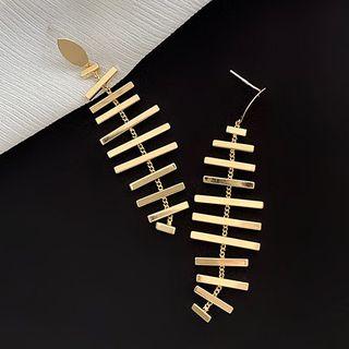 Fish Bone Drop Earring