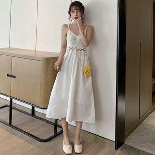 Cutout Spaghetti-strap Dress