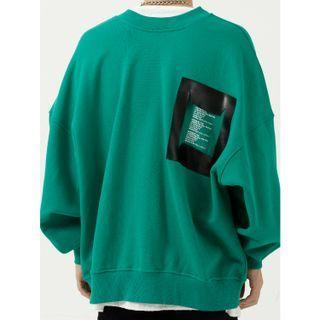 Applique Lettering Sweatshirt