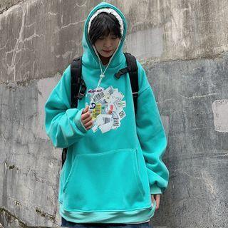 Barcode Print Hoodie