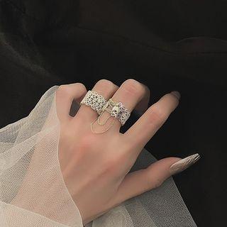 Rhinestone Wide Ring / Set (various Designs)