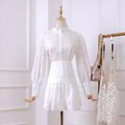 Set: Lace Blouse + A-line Skirt