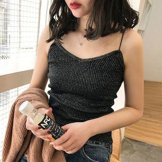 Glittered Knit Camisole Top