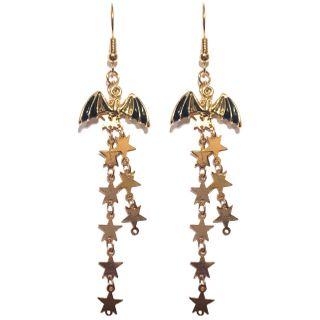 Bat Fringed Earring / Clip-on Earring