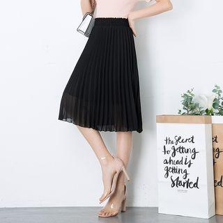Chiffon Accordion Pleat Skirt