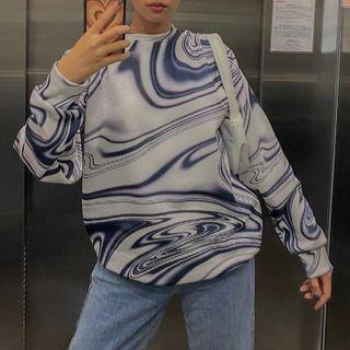 Tie-dyed Oversized Pullover