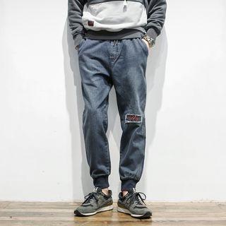 Embroidered Jogger Jeans