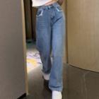 Low Waist Washed Wide Leg Jeans (various Designs)