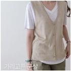 V-neck Sheer Vest