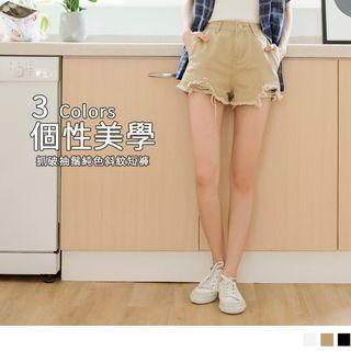 High Waist Ripped Shorts