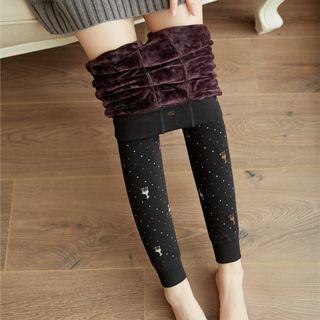Fleece Lined Printed Leggings