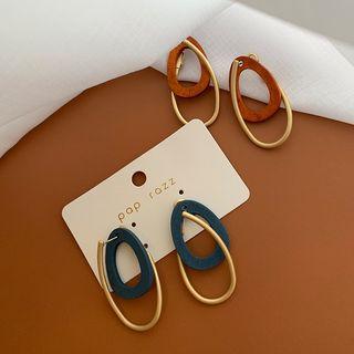 Wooden Waterdrop Earring