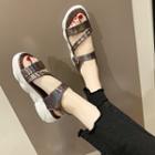 Iridescent Platform Sandals