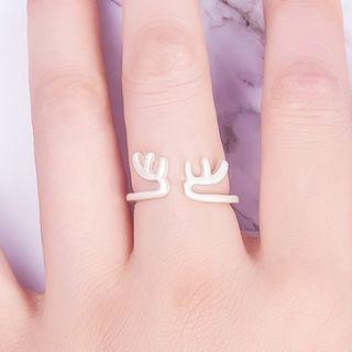 Alloy Deer Horn Open Ring