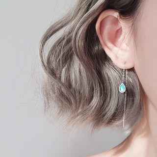 Waterdrop Threader Earring As Shown In Figure - One Size