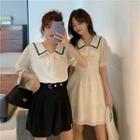 Short-sleeve Collared Blouse / Dress